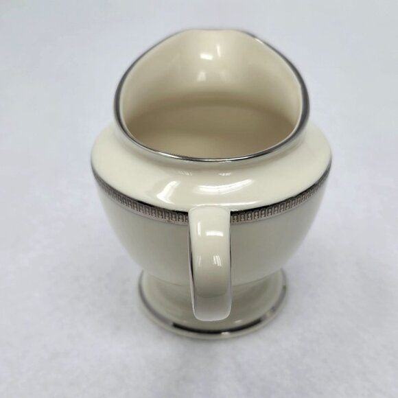 Lenox Presidential Collection Creamer Tuxedo Platinum Ivory Porcelain China - Picture 12 of 12